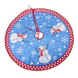 Maxbell Christmas Tree Skirt Fabric Plush Snowman Mat for Christmas Tree Decor 77cm