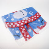 Maxbell Christmas Tree Skirt Fabric Plush Snowman Mat for Christmas Tree Decor 77cm