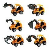 Maxbell 6 Sets of Construction Mini Engineering Car Toys for Kids Children Gifts