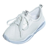 Maxbell Kids Running Sneakers Summer Sport Shoes Lightweight Breathable white 31