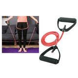 Maxbell Yoga Pull Up Rope Fitness Resistance Bands 15lbs Home Workout Tubes Red