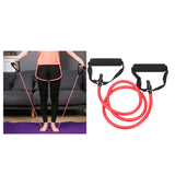 Maxbell Yoga Pull Up Rope Fitness Resistance Bands 15lbs Home Workout Tubes Red