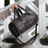 Maxbell Waterproof Yoga Duffel Bag Sport Travel Pack with Shoes Compartment Black