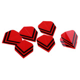 Maxbell 6Pcs Standard Shape Dart Flights Tail Accessories Supplies for Dart Games M