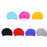 Maxbell Elastic Silicone Hair Protect Swimming Hat Long Hair Cap for Women Blue