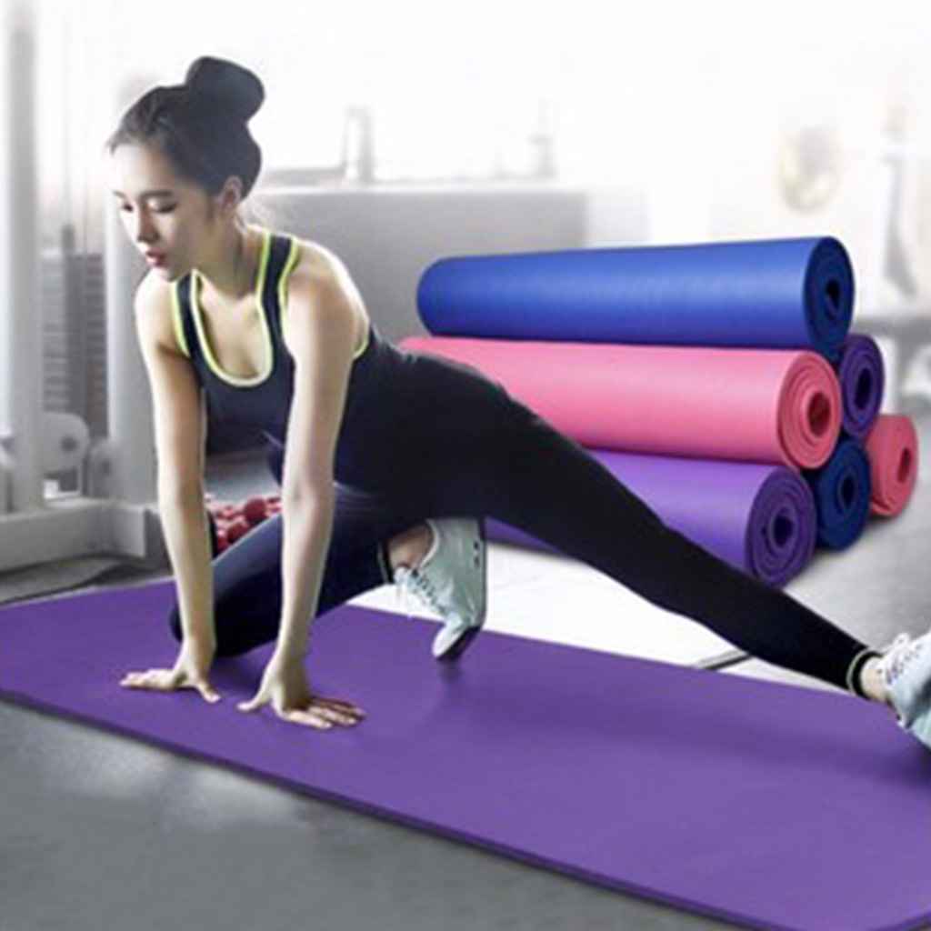 Maxbell Non-slip Yoga Pilates Mat Fitness Exercise Gym Cushion Pad for Women Orange