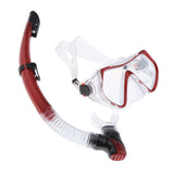 Maxbell Adults Swimming Diving Mask Anti-fog Scuba Goggles Semi-Dry Snorkel Gear Set