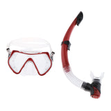 Maxbell Adults Swimming Diving Mask Anti-fog Scuba Goggles Semi-Dry Snorkel Gear Set