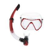 Maxbell Adults Swimming Diving Mask Anti-fog Scuba Goggles Semi-Dry Snorkel Gear Set