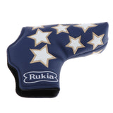 Maxbell Golf Putter Head Covers Blade PU Leather Club Headcover Blue