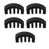 Maxbell 5PCS Violin Mute Part Rubber Violin Mute Silencer For 4/4 Violino Black