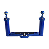 Maxbell Diving Tray Bracket Dual Handheld Stabilizer fr Underwater Photography Blue