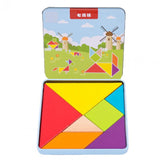 Maxbell Wooden Jigsaw Puzzle Tangram Puzzle Montessori Toys Parent-child Toys