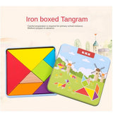 Maxbell Wooden Jigsaw Puzzle Tangram Puzzle Montessori Toys Parent-child Toys