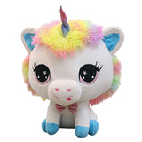 Maxbell Rainbow Unicorn Plush Soft Stuffed Toys for Kids Girl Birthday Gifts Blue