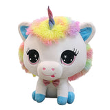 Maxbell Rainbow Unicorn Plush Soft Stuffed Toys for Kids Girl Birthday Gifts Blue