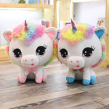 Maxbell Rainbow Unicorn Plush Soft Stuffed Toys for Kids Girl Birthday Gifts Blue