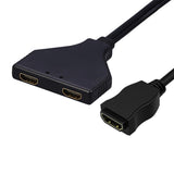 Maxbell HDMI 1 In 2 Out Splitter HD Male Female Splitter Adapter Cable Female Cable