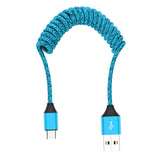 Maxbell Vehicle-mounted Telescopic Quick Charge Data Cable For Type-C QC3.0 Blue