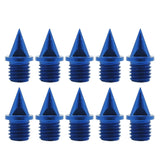 Maxbell 10pcs Outdoor Carbon Steel Track Spikes Replacement Blue