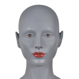 Maxbell 20'' Female Mannequin Manikin Head Wig Hat Jewelry Glasses Display Model Black