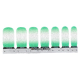 Maxbell Glitter Shimmer Nail Art Decoration Stickers Manicure Tips Decals Charms Light Green