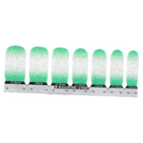 Maxbell Glitter Shimmer Nail Art Decoration Stickers Manicure Tips Decals Charms Light Green