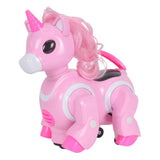 Maxbell Electric Light Music Cartoon Horse Unicorn Toy for Kids Toddlers Pink