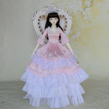 Maxbell 1:3 Doll Pink Dress Set for Dollfie Dolls Parts Accessories Girls Toys