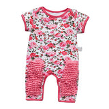 Maxbell 1pc Infant Mop Crawling Romper Jumpsuit Summer Soft Cotton One Piece 90cm E