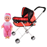 Maxbell Kids Pretend Role Play Toys Baby Doll & Stroller Cart Trolley Children Toy D