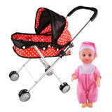 Maxbell Kids Pretend Role Play Toys Baby Doll & Stroller Cart Trolley Children Toy D