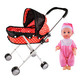 Maxbell Kids Pretend Role Play Toys Baby Doll & Stroller Cart Trolley Children Toy D