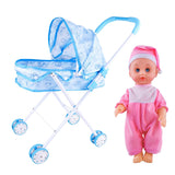 Maxbell Kids Pretend Role Play Toys Baby Doll & Stroller Cart Trolley Children Toy C