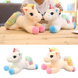 Maxbell Cute Rainbow Unicorn Plush Soft Toys for Kids Girl Birthday Gifts Blue