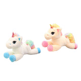 Maxbell Cute Rainbow Unicorn Plush Soft Toys for Kids Girl Birthday Gifts Blue