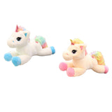 Maxbell Cute Rainbow Unicorn Plush Soft Toys for Kids Girl Birthday Gifts Blue