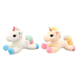 Maxbell Cute Rainbow Unicorn Plush Soft Toys for Kids Girl Birthday Gifts Blue