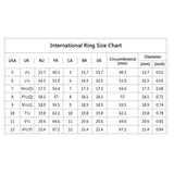 Maxbell Women Plated Alloy Ring Cubic Zirconia Crystal Finger Ring 10