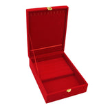 Maxbell Deluxe Red Velvet Jewelry Storage Box Beacelet Bangle Display Holder Case S