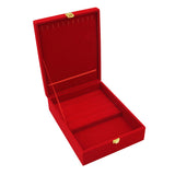 Maxbell Deluxe Red Velvet Jewelry Storage Box Beacelet Bangle Display Holder Case S