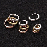 Maxbell Men Women Jewelry Hoop Punk Earring Gold 6mm