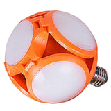 Maxbell E27 30W LED Folding Football UFO Bulb High Brightness Light Indoors  Orange