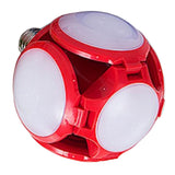 Maxbell E27 30W LED Folding Football UFO Bulb High Brightness Light Indoors  Red