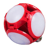 Maxbell E27 30W LED Folding Football UFO Bulb High Brightness Light Indoors  Red