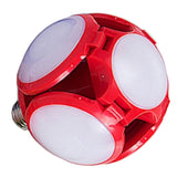 Maxbell E27 30W LED Folding Football UFO Bulb High Brightness Light Indoors  Red