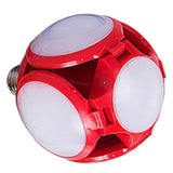 Maxbell E27 30W LED Folding Football UFO Bulb High Brightness Light Indoors  Red