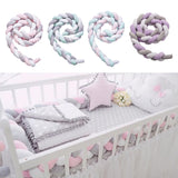 Maxbell Nordic Style Soft Knot Plush Pillow Braided Baby  Sleep Bumper Style01