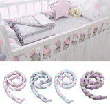 Maxbell Nordic Style Soft Knot Plush Pillow Braided Baby  Sleep Bumper Style01