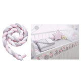 Maxbell Nordic Style Soft Knot Plush Pillow Braided Baby  Sleep Bumper Style01